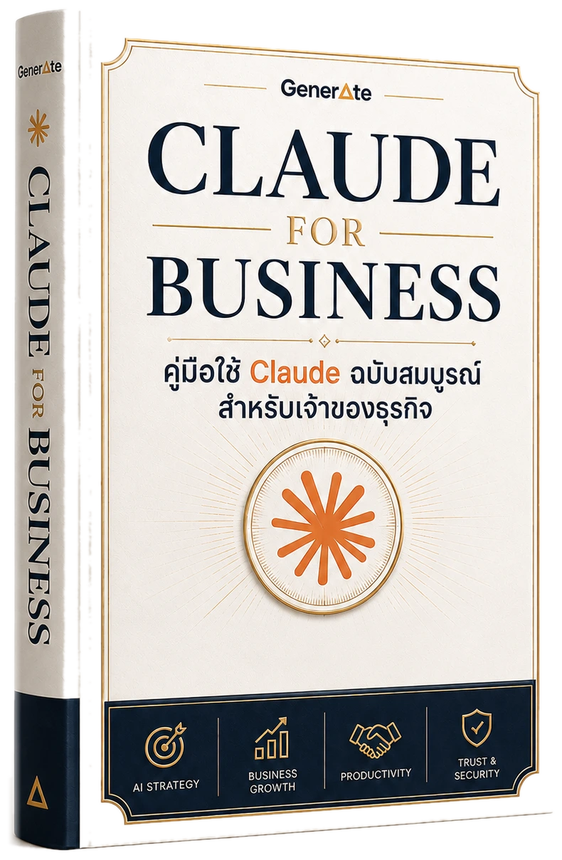 ปกหนังสือ Claude for Business 3 มิติ