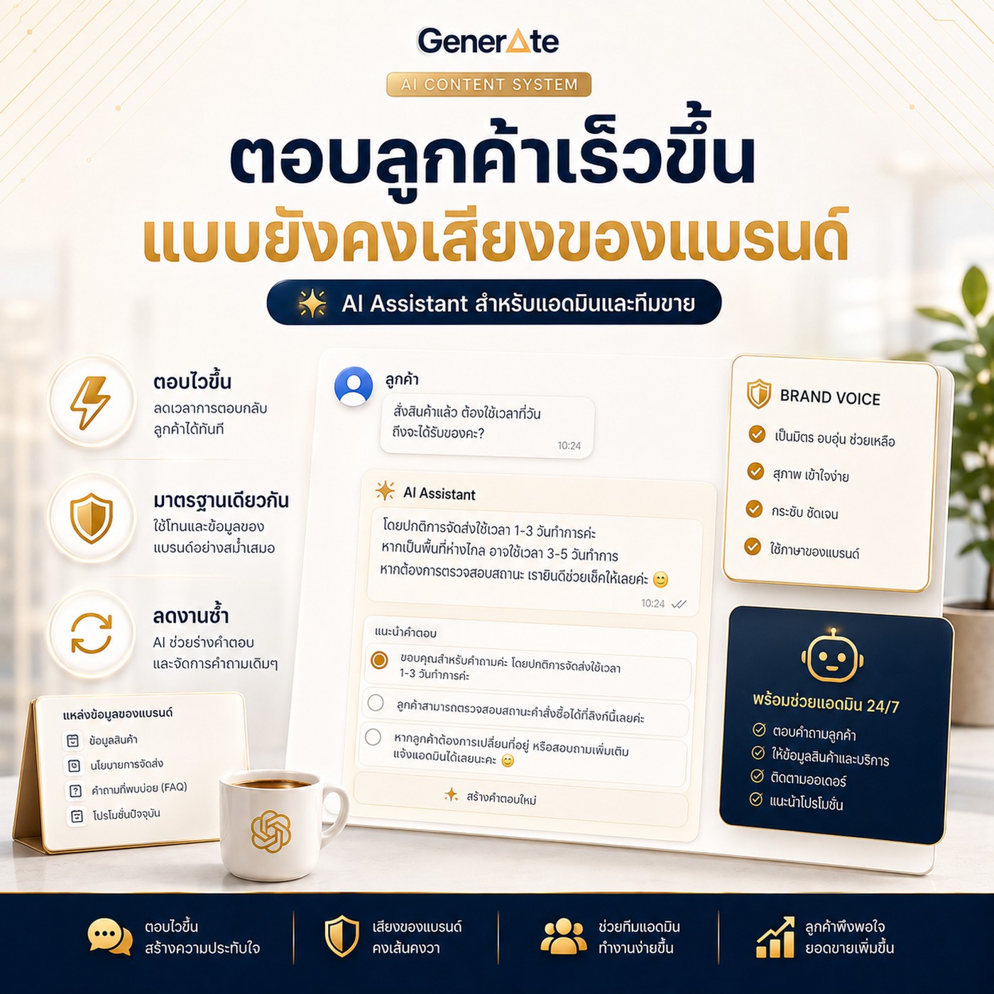 CH.30 Chat Answer Assistant — ตอบลูกค้าเร็วขึ้น แบบยังคงเสียงของแบรนด์